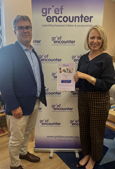 News from the CHSA: CHSA Donates £10,000 to Grief Encounter