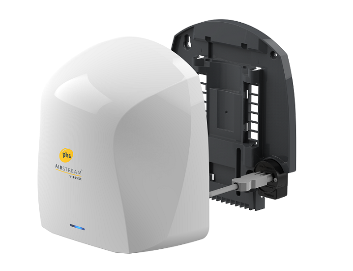 Ground-breaking feature on Warner Howard’s latest hand dryer