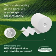 Kimberly-Clark Professional™ first to launch a 100% bio-based and recyclable core plug for its hand towel range
