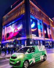 Cleanology proudly services new entertainment district lighting up London